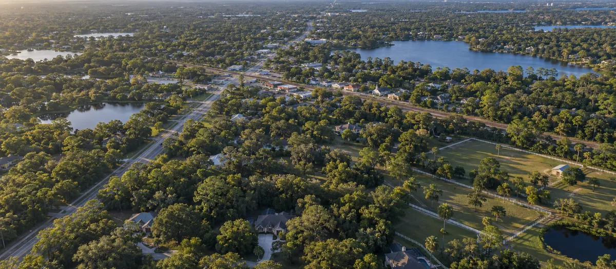 Aerial view of Lutz, FL