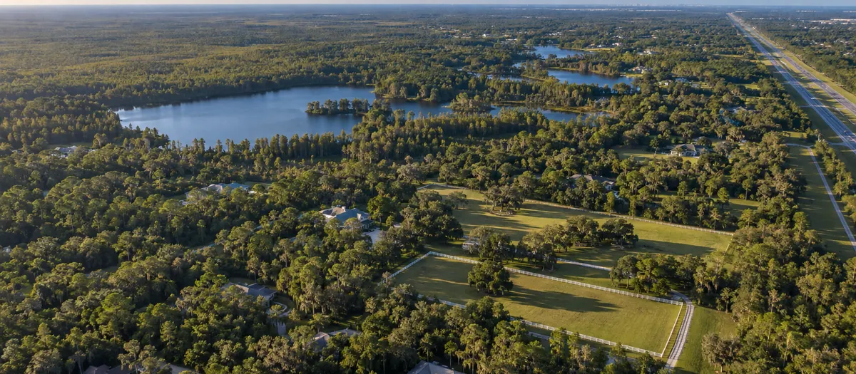 Aerial view of Odessa, FL